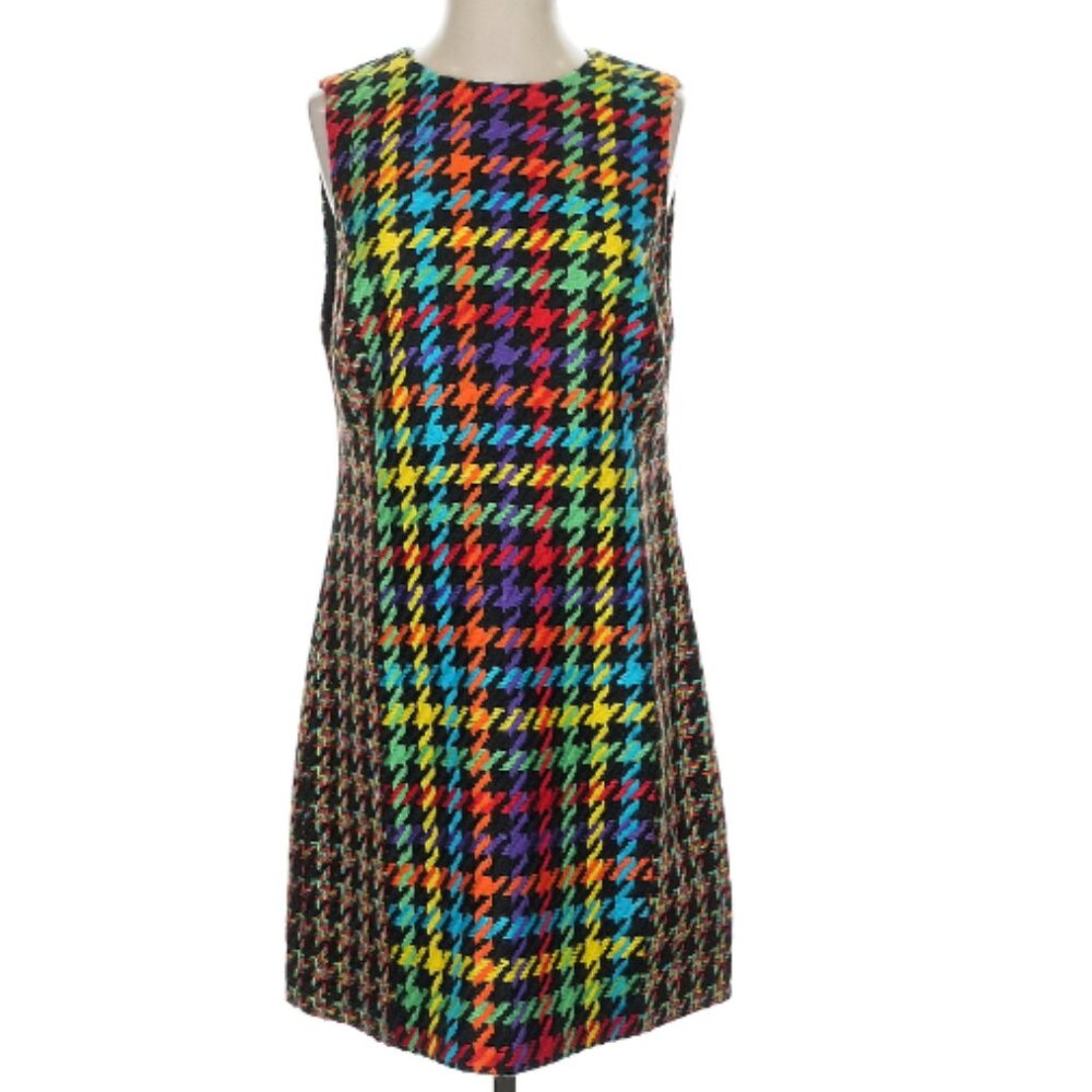 Rainbow Houndstooth Dress